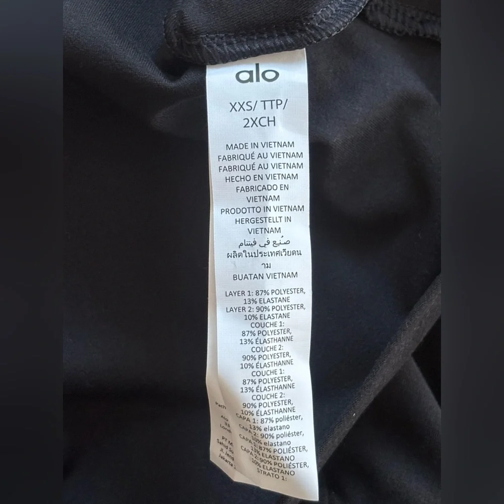 Alo, tennis skirt, black , xxs